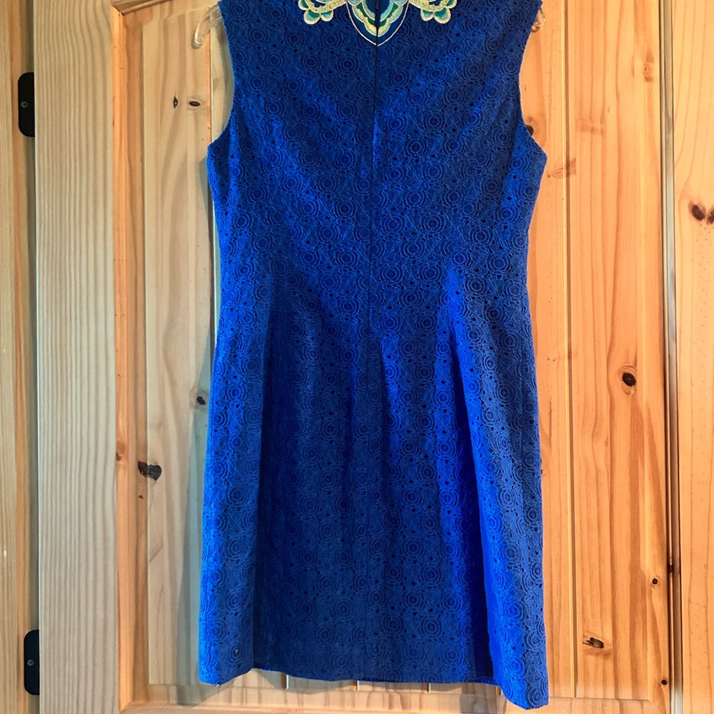 Lilly Pulitzer Valentia Dress with Yellow and Green Embroidery - Picture 5 of 5